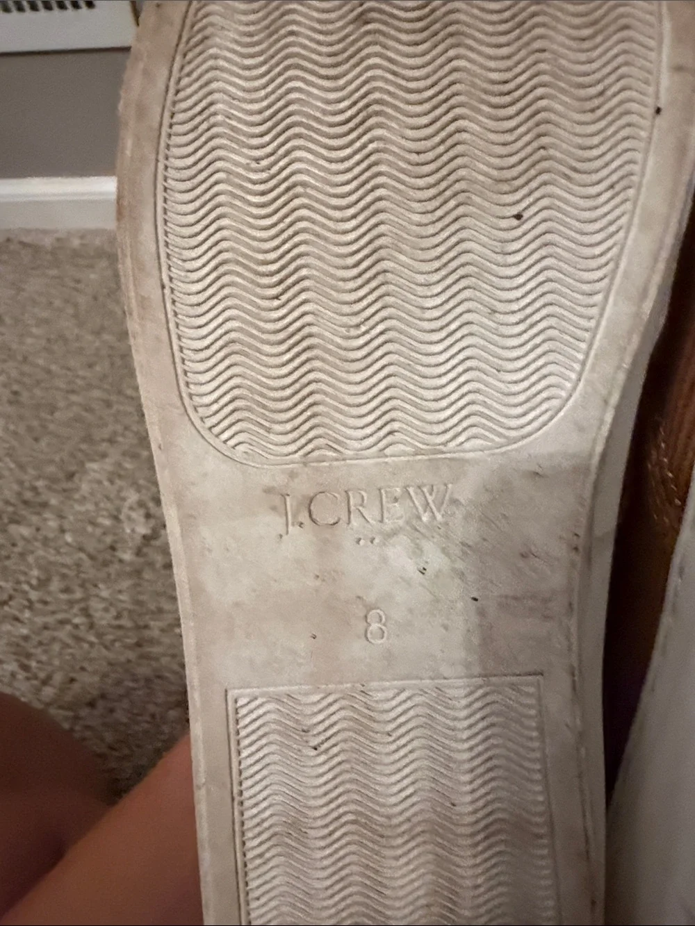 J. Crew Corduroy Slip-On Sneakers in Camel Brown with Cream Lining
